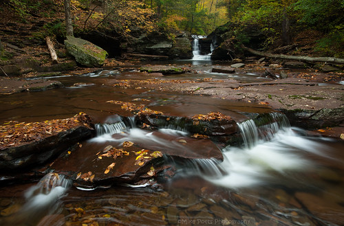 autumn fall mike creek waterfall rickettsglen