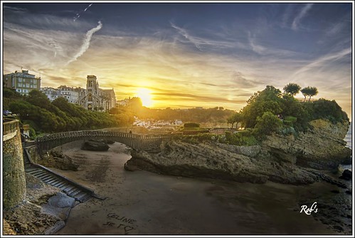 port soleil coucher sable amour je biarritz vieux lettres celine taime panoramafotográfico