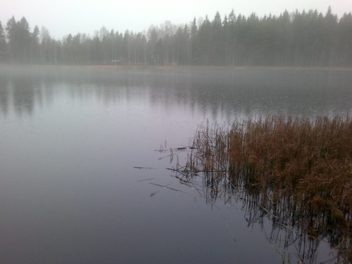 lake fog finland finnishlake gåsgårdsträsket
