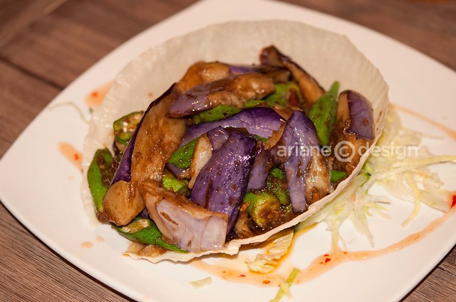Kaya Malay Bistro/wok-fried eggplant & okra