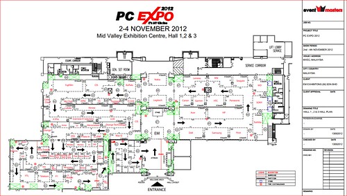 Floor Plan : PC Expo 2012 @ Mid Valley Exhibition Centre (MVEC)