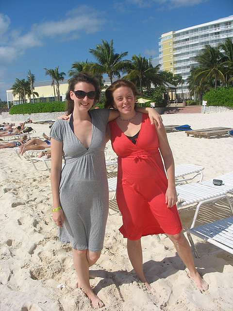 In the Bahamas with fellow Tour Manager Amanda