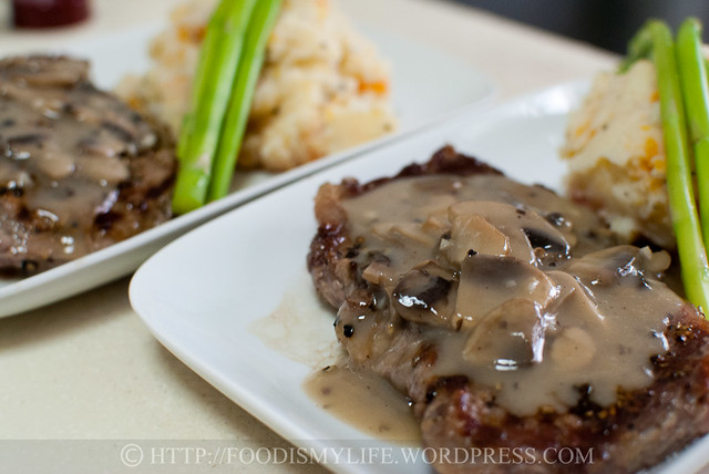15Minutes Mushroom Sauce for Steaks and Mashed Potatoes