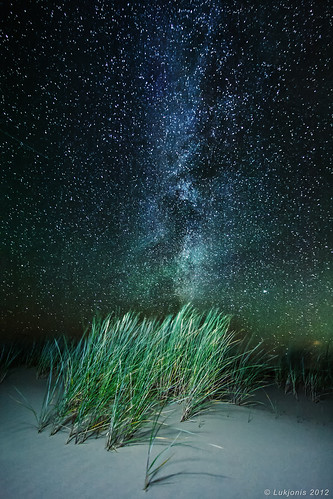 sky black green nature colors night stars landscape dead photography dunes lithuania milkyway lukjonis