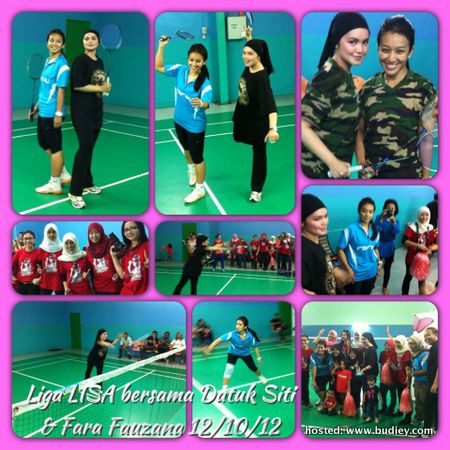 Fara Fauzana Siti Nurhaliza Lawan Main Badminton