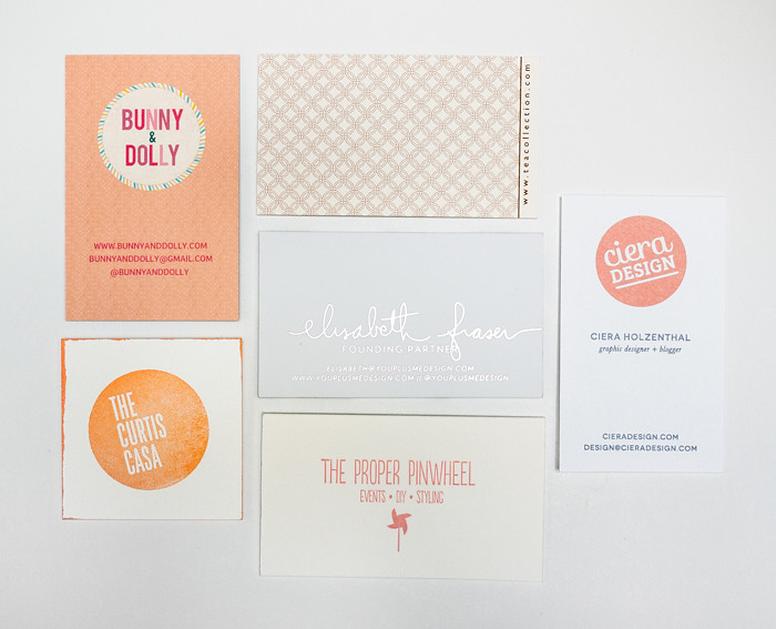 Alt Summit Business Cards 2013 - Coral and Peach