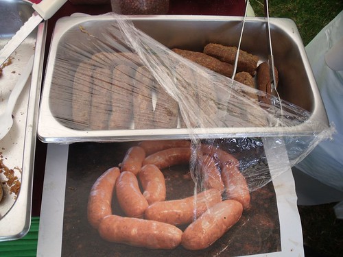 Sausages for sale at KARI event