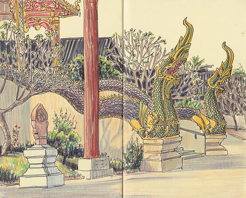 moleskine illustration thailand drawing sketchbook
