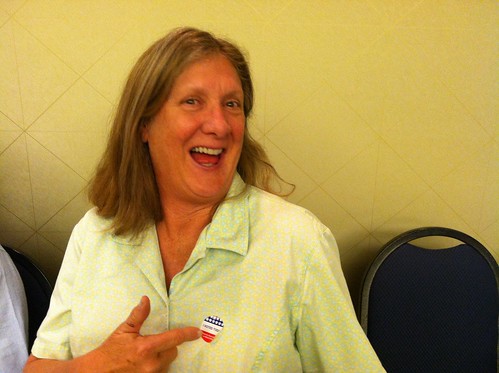 MYDHQ Milly Franks of Gilbert says she hopes Obama and carminative win tonight