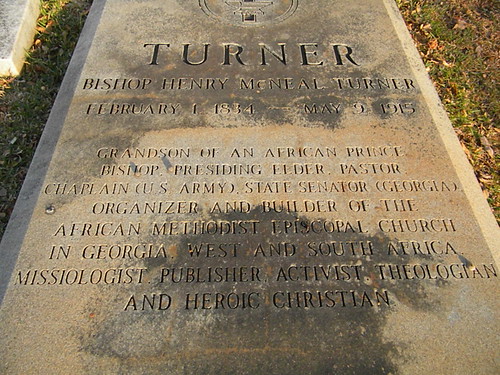 atlanta black history cemetery grave graveyard georgia africanamerican methodist africanmethodistepiscopal southviewcemetery henrymcnealturner