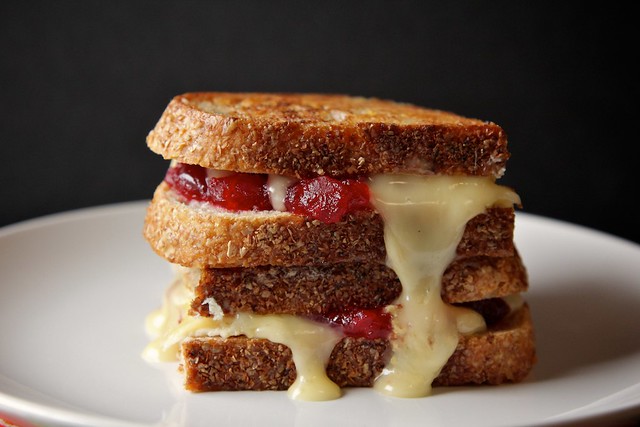 cranberry brie grilled cheese