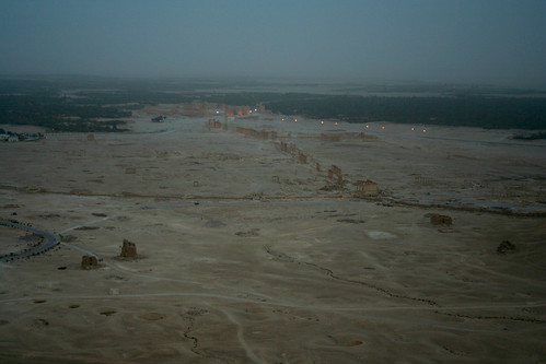 site view dusk horizon syria palmyra tadmur تدمر‎