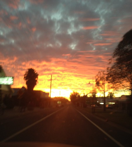 street sunset clouds main vic blackall
