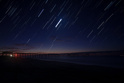 sky night star pier nc trails 7d frisco obx startrailsexe