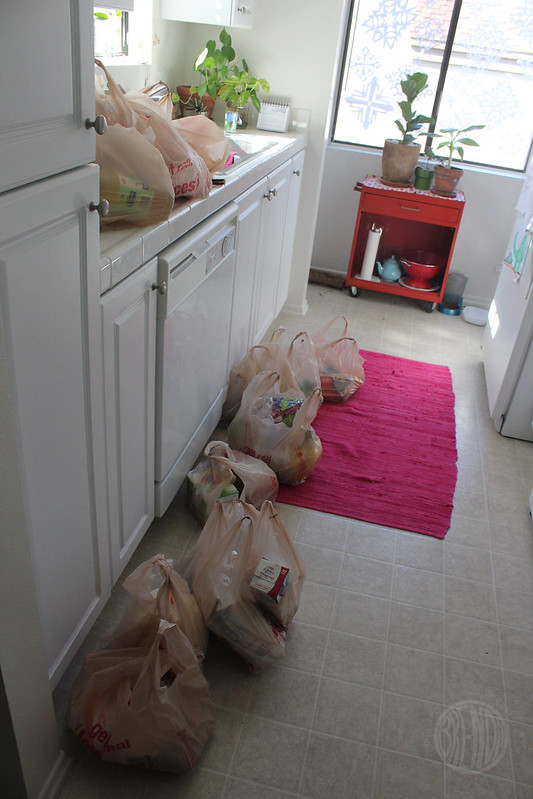 time to put the groceries away