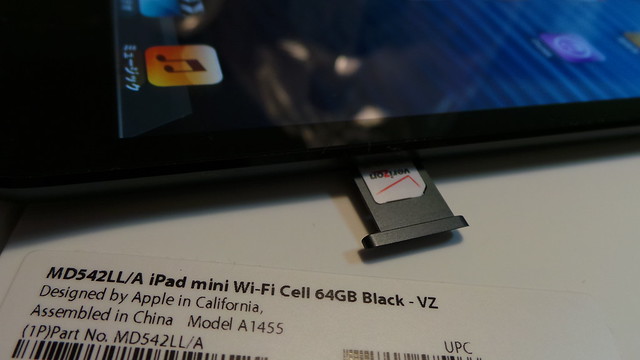Verizon nano-SIM for iPad mini