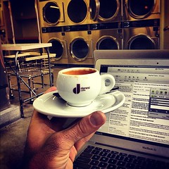 Espresso bar in a laundromat. Genius. #day90 (in Jasper)