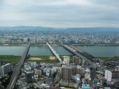 bridge japan view osaka