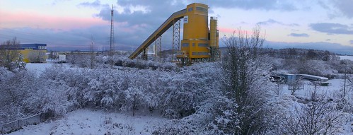 morning schnee winter sky panorama snow concrete view himmel büro rostock beton fensterblick morgenstimmung mischanlage kavelstorf