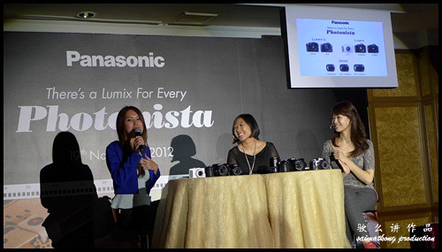 Julie Woon and two professional photographers shared their experience on the new LUMIX cameras during the launch.