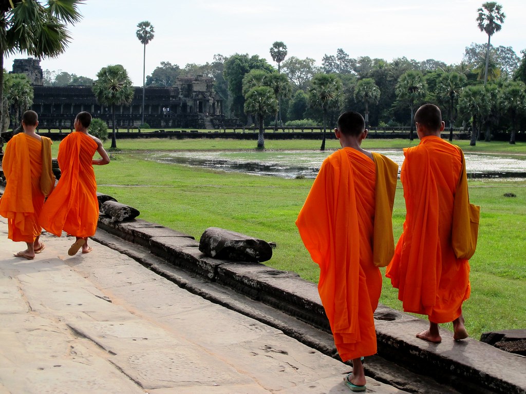 I snapped these young monks at Angkor Wat in Siem Reap during a site inspection for the Boston Children's Chorus' upcoming tour of Cambodia