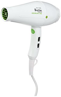 Babyliss Pro one ‘n only Brazilian Tech Keratin 2000 Watt Titanium Hair Dryer, White