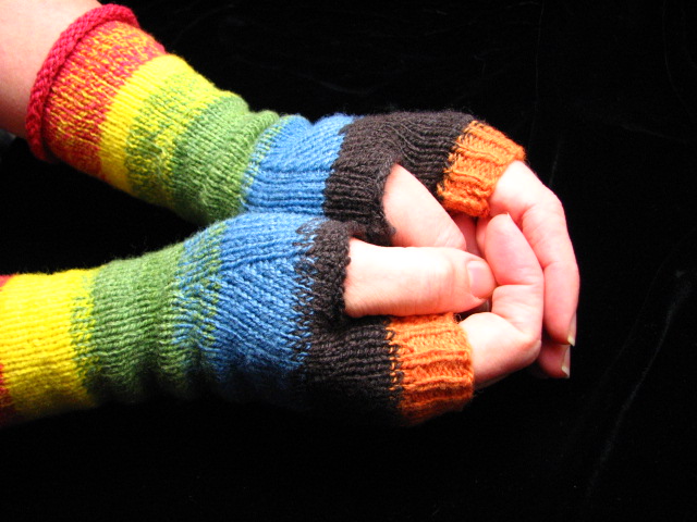 Sugar Coated Mitts - Targhee Spinning/Knitting Project