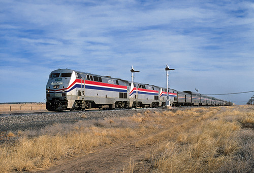 railroad train colorado amtrak co genesis ge simpson passengertrain southwestchief semaphores p42dc trainno3
