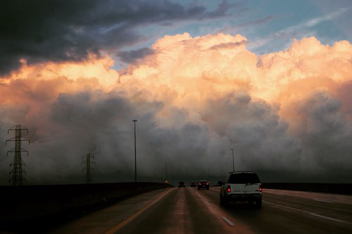 highway storm clouds