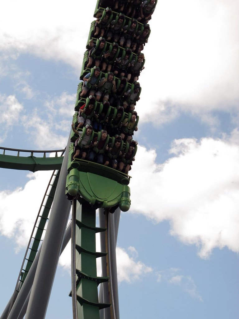 The Hulk roller coaster