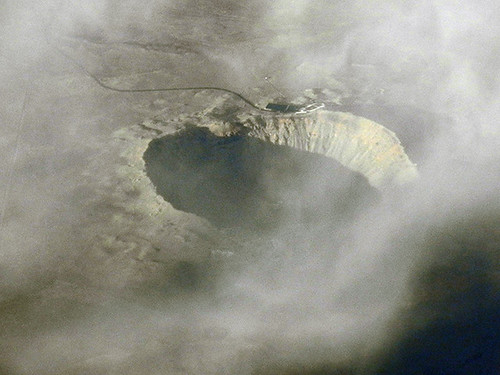 arizona clouds crater geology meteorcrater winslow geomorphology aerialphotograph barringercrater meteoriteimpactcrater