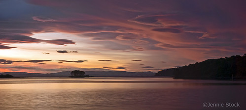 sunset clouds island bay ngc tasmania portarthur whitebeach