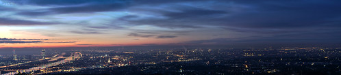 vienna wien panorama night sunrise austria österreich nikon nacht sonnenaufgang rundblick kahlenberg d5100