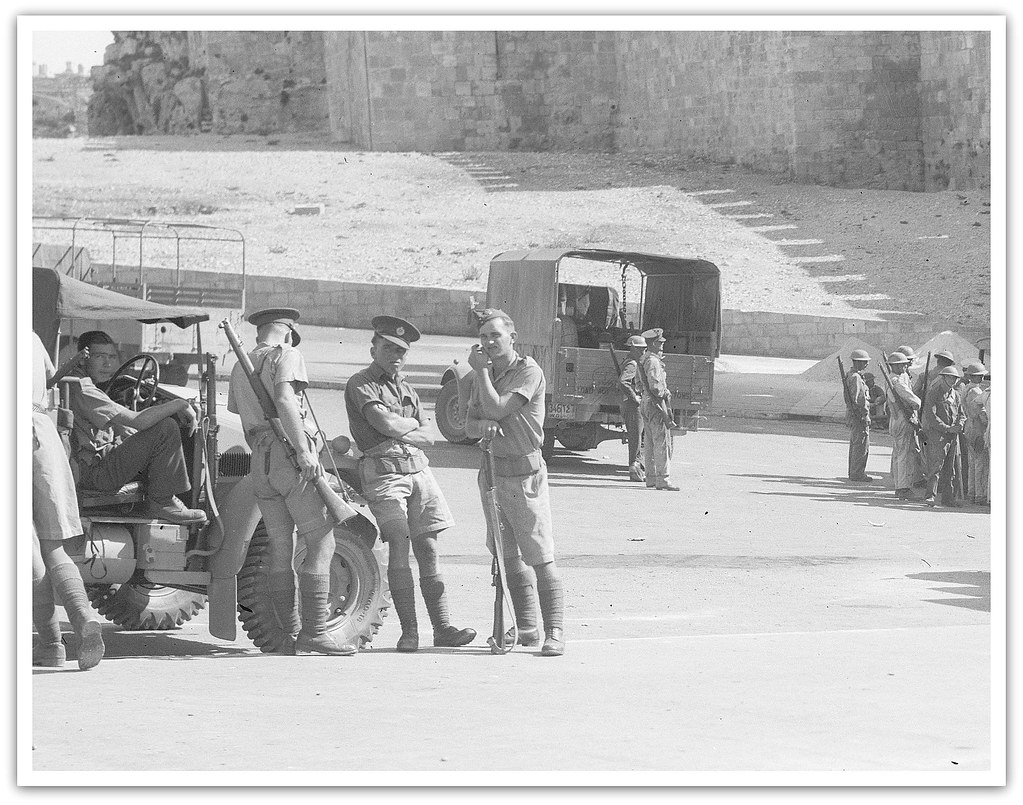 British troops in Jerusalem, Palestine - circa 1938