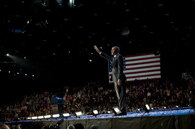 Barack Obama and Joe Biden on Election Day - November 6th