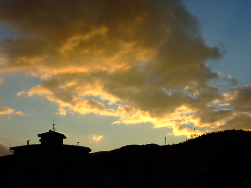 sunset sky clouds europe slovakia ticha banska bystrica