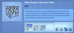 Deep Forest Trees End Table