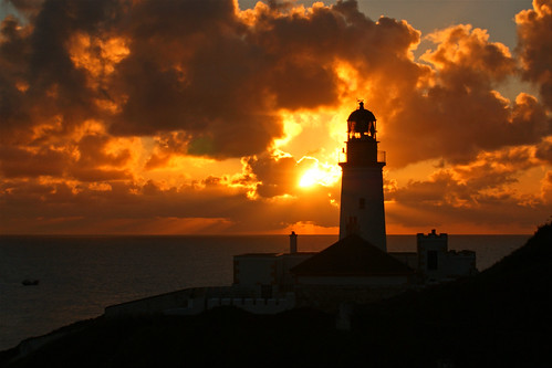 sea lighthouse sunrise douglas isleofman