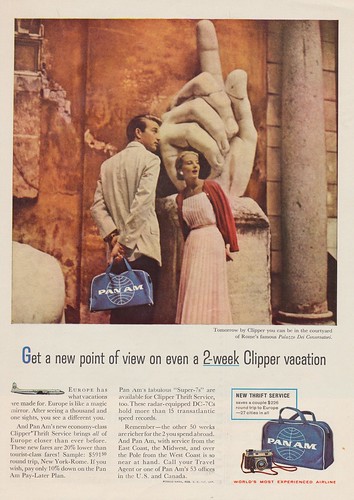 vacation vintage ads advertising airplane am airline pan