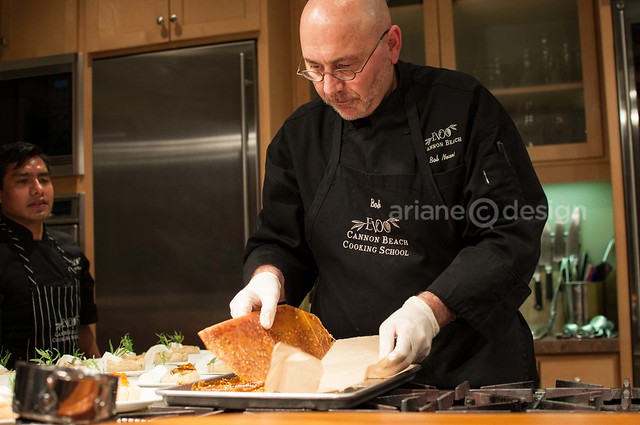 EVOO Dinner Show/Chef Bob Neroni making pepita brittle