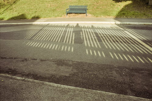 shadow film 35mm canon bench shadows a1 canona1 ektar heeley