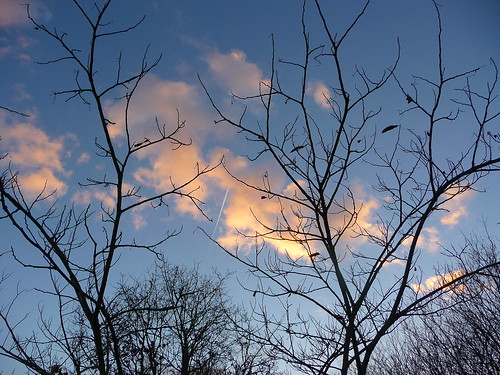 winter sky france evening vendée larochesuryon
