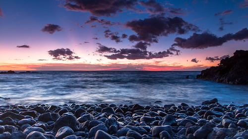 beach sunrise hawaii rocks unitedstates maui pebbles kihei