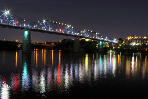 Walnut Street Bridge at Night