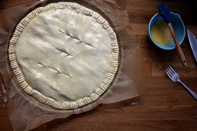 ham and cheese puff pastry pie