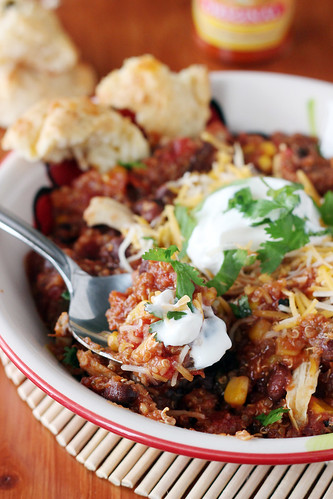 Slow Cooker Chicken and Quinoa Chili