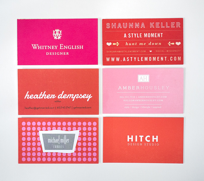 Alt Summit Business Cards 2013 - Red and Pink