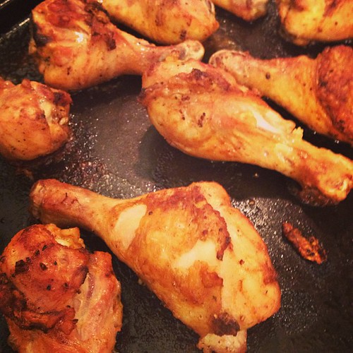 Part three, crispy-baked chicken legs.