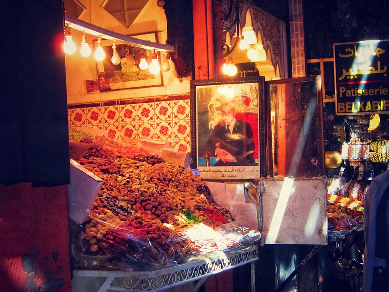 Sweets for sale in the souks of Marrakesh