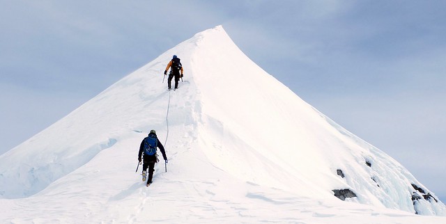 Heading to the summit